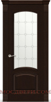 Межкомнатная дверь Ситидорс Александрит-2 стекло матовое белое Венге