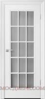 Межкомнатная дверь Прованс 15 эмаль остекленная RAL 9003