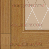 Межкомнатная дверь Ситидорс Малахит-4 New Profile стекло бронза гравировка ромбы