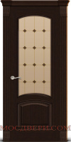 Межкомнатная дверь Ситидорс Александрит-2 стекло матовое бронза Венге