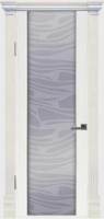 Межкомнатная дверь Varadoor Палермо-3 стекло белое Раунда Ясень белый тон 6