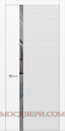 Межкомнатная дверь Ситидорс Урбан-2 эмаль Стекло RAL 9003