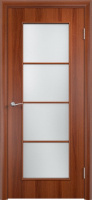 Межкомнатная дверь Verda Тип С-08 стекло сатинато Итальянский орех
