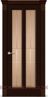 Межкомнатная дверь Ситидорс Крит-2 стекло бронза Клекта с гравировкой