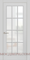 Межкомнатная дверь Ситидорс Олимп-2 эмаль стекло прозрачное RAL 7040