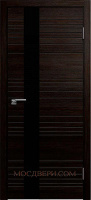 Межкомнатная дверь Новелла-1 Венге стекло черный лакобель