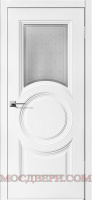 Межкомнатная дверь Viva 8 эмаль белая остекленная RAL 9003