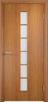Межкомнатная дверь Verda Тип С-12 стекло сатинато Миланский орех