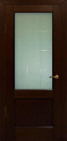 Межкомнатная дверь Карелия 102 стекло белое матовое с алмазной гравировкой Венге